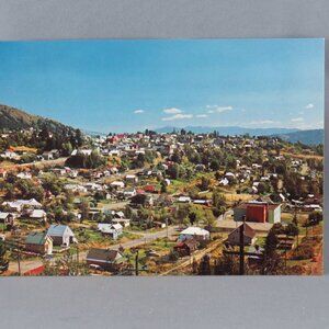Vintage Postcard - Rossland British Columbia Canada Aerial Picture - Travel Time